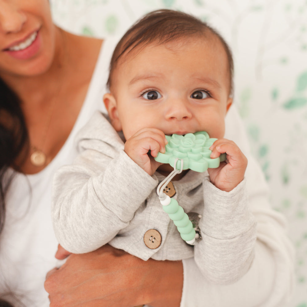 Succulent Teether // Aqua