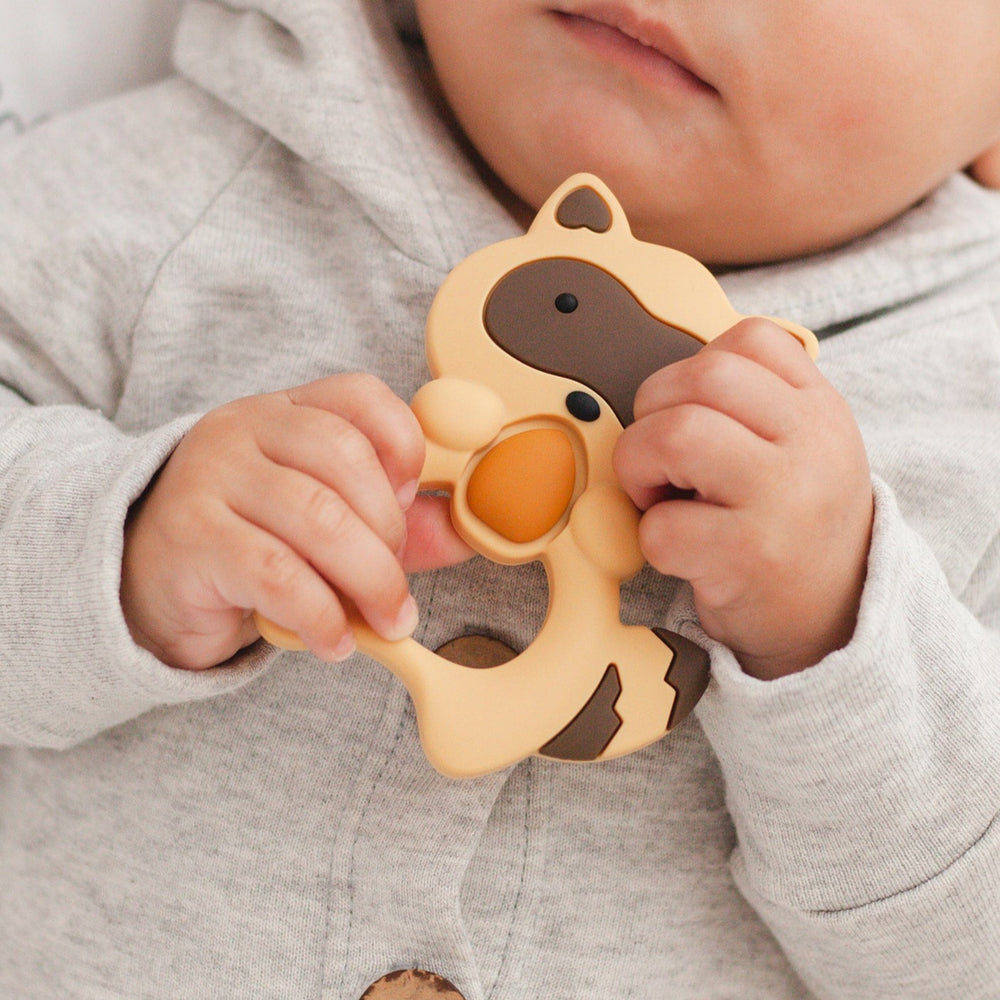 Raccoon Teether // Brown