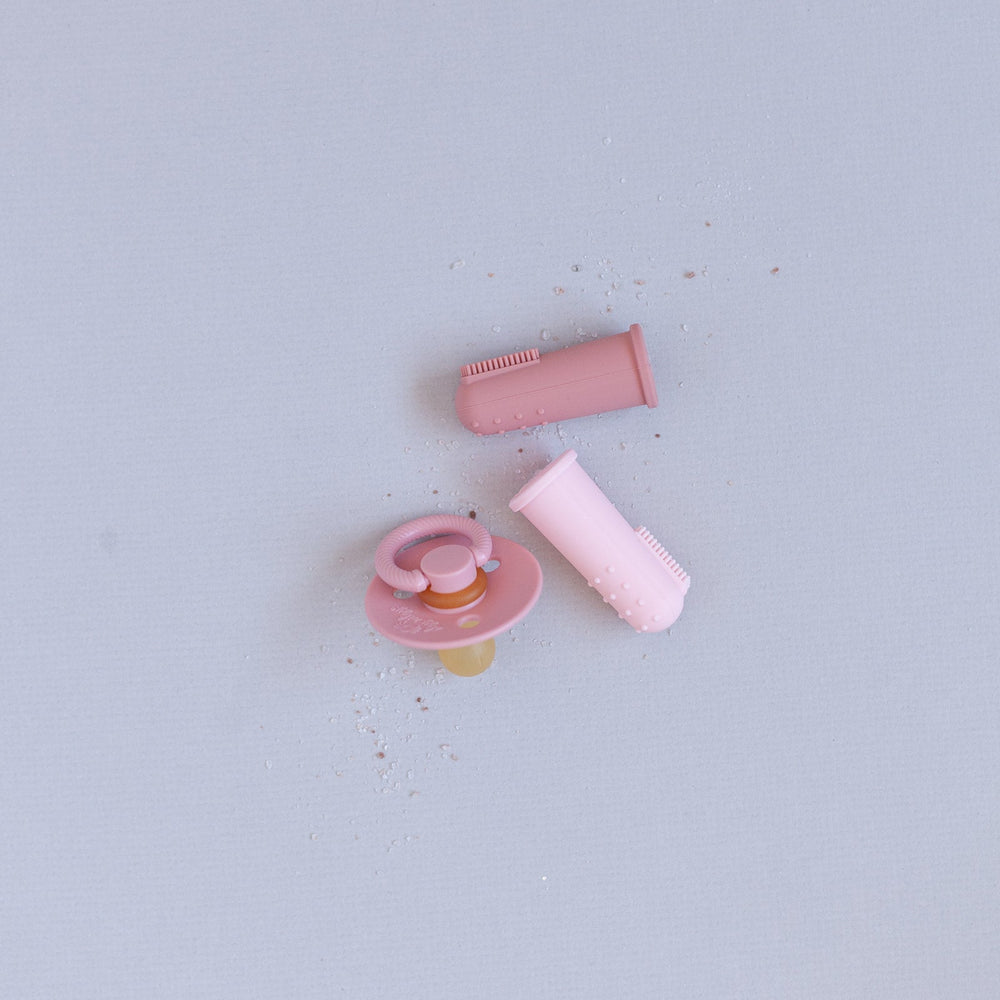 Finger Toothbrush // Dusty Rose