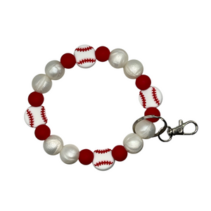 Baseball Pearl Wristlet