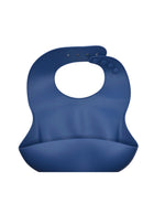 Silicone Pocket Bib // Navy Blue