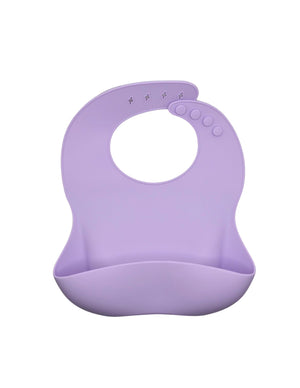 Silicone Pocket Bib // Purple