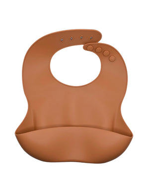 Silicone Pocket Bib // Tan