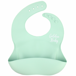 Silicone Pocket Bib // Aqua