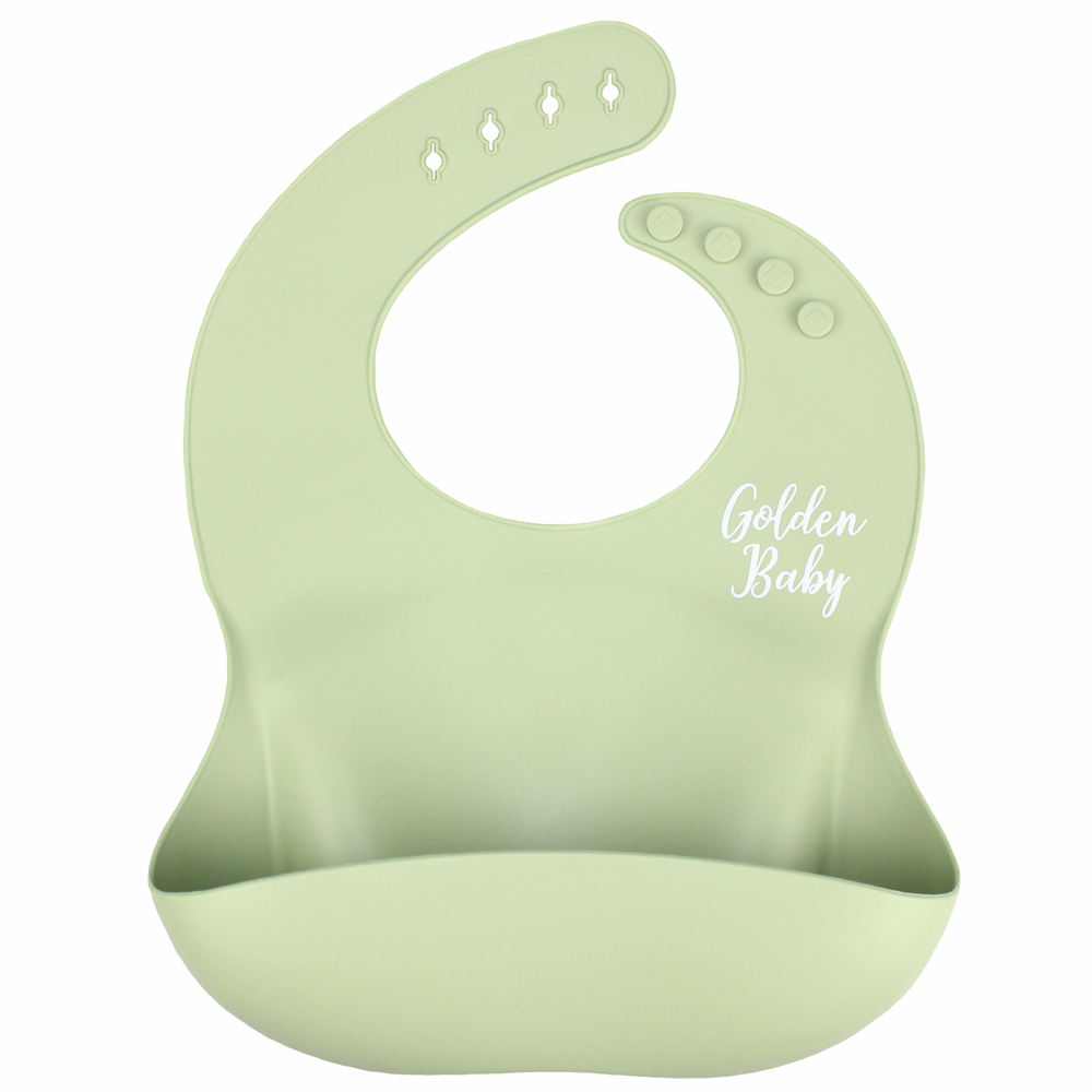 Silicone Pocket Bib // Sage